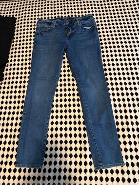 Express Skinny Jeans in Dark Blue Wash